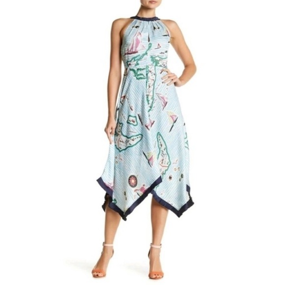 Anthropologie Eva Franco Cartographer map dress - Picture 2 of 9